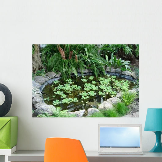 Little Lake with Green Wall Decal