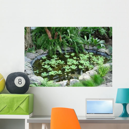 Little Lake with Green Wall Decal