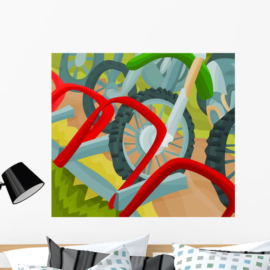 The sport detail - Motocross start Wall Mural