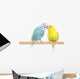Pair of Budgerigars Wall Decal