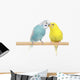 Pair of Budgerigars Wall Decal