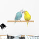 Pair of Budgerigars Wall Decal