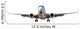 Airplane Isolated on White Wall Decal