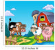 Red Barn With Farm Animals Wall Mural