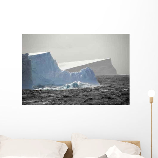 Icebergs Rough Waters Wall Decal