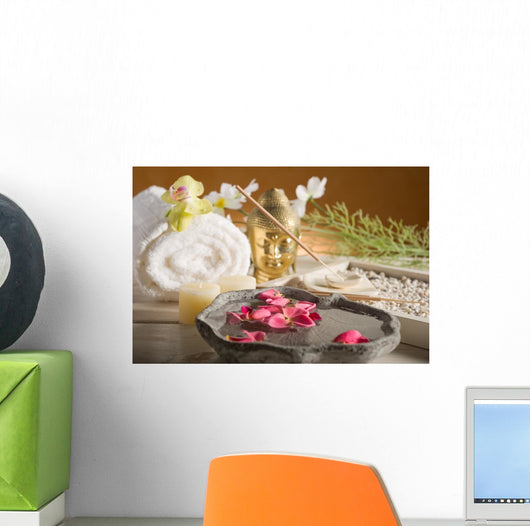 aromatherapy and spa concept-aromaterapia e spa Wall Mural