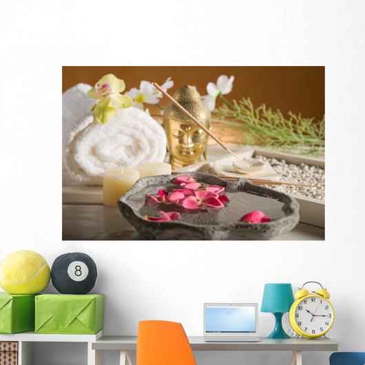 aromatherapy and spa concept-aromaterapia e spa Wall Mural