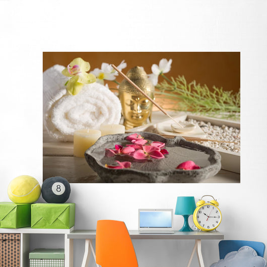 aromatherapy and spa concept-aromaterapia e spa Wall Mural