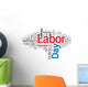 USA Labor Day Wall Decal