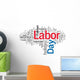 USA Labor Day Wall Decal