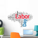 USA Labor Day Wall Decal