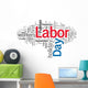 USA Labor Day Wall Decal