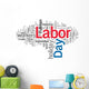 USA Labor Day Wall Decal