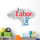 USA Labor Day Wall Decal