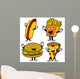 Fast Food Characters Wall Decal
