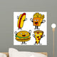 Fast Food Characters Wall Decal