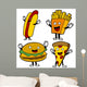 Fast Food Characters Wall Decal