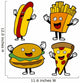 Fast Food Characters Wall Decal