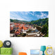 View on medieval town Cesky Krumlov Wall Mural