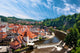 View on medieval town Cesky Krumlov Wall Mural