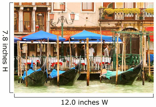 Venice Italy Gondolas Taking a Break Wall Mural