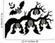 Cartoon Bats Hanging Branch