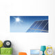 Solar panels panorama sun flare Wall Mural
