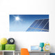 Solar panels panorama sun flare Wall Mural