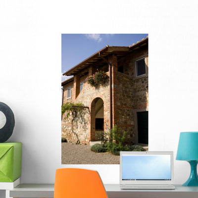 Tuscany Estates Wall Mural shown on a wall