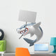 shark sign Wall Decal