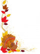 Autumn Turkey Border Wall Decal
