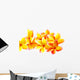 fleurs jaunes de frangipanier, fond blanc Wall Decal