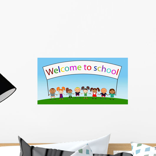 Vector Happy Kids Wall Mural