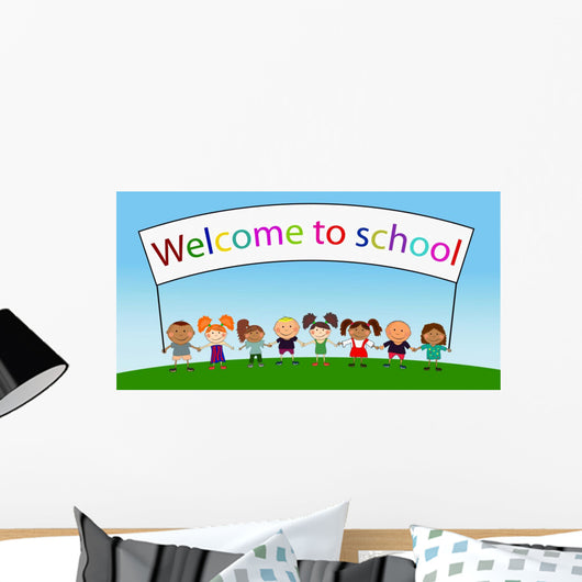 Vector Happy Kids Wall Mural