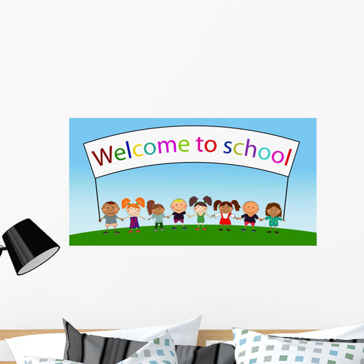 Vector Happy Kids Wall Mural