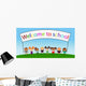 Vector Happy Kids Wall Mural