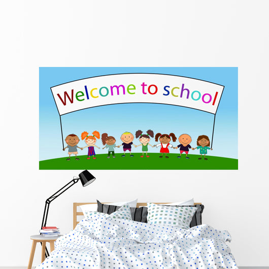 Vector Happy Kids Wall Mural