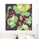 Illustration with Rabbits and Wall Decal