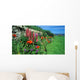 flower bed, crail, scotland Wall Mural