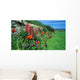 flower bed, crail, scotland Wall Mural