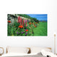 flower bed, crail, scotland Wall Mural