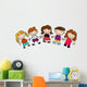 Vector Happy Kids Wall Mural