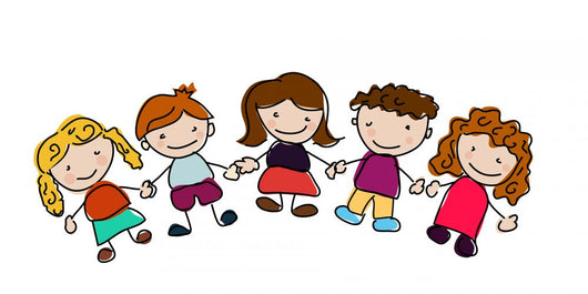 Vector Happy Kids Wall Mural
