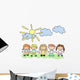 Vector Happy Kids Wall Mural