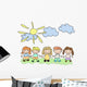 Vector Happy Kids Wall Mural
