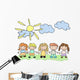 Vector Happy Kids Wall Mural