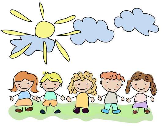 Vector Happy Kids Wall Mural