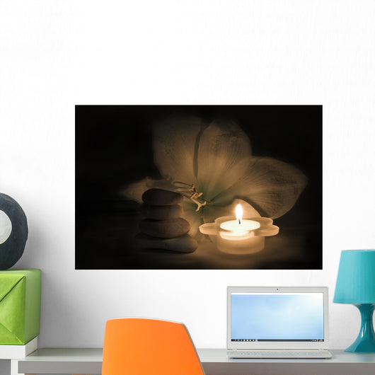 candlit spa Wall Mural