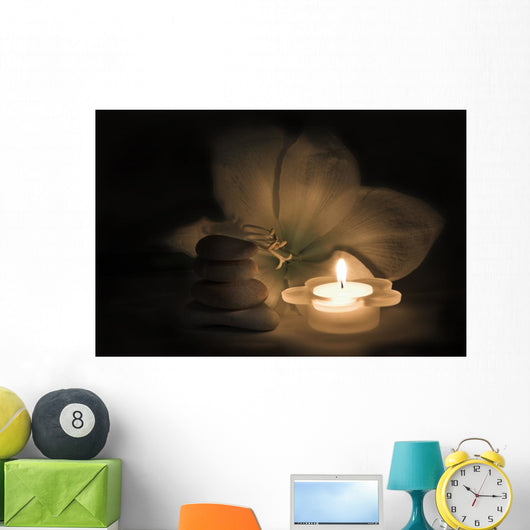 candlit spa Wall Mural