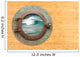 Antique Porthole With View of Crashing Waves Wall Mural